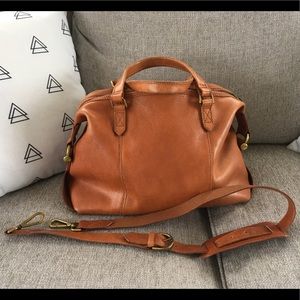 Madewell Kensington Satchel English Saddle